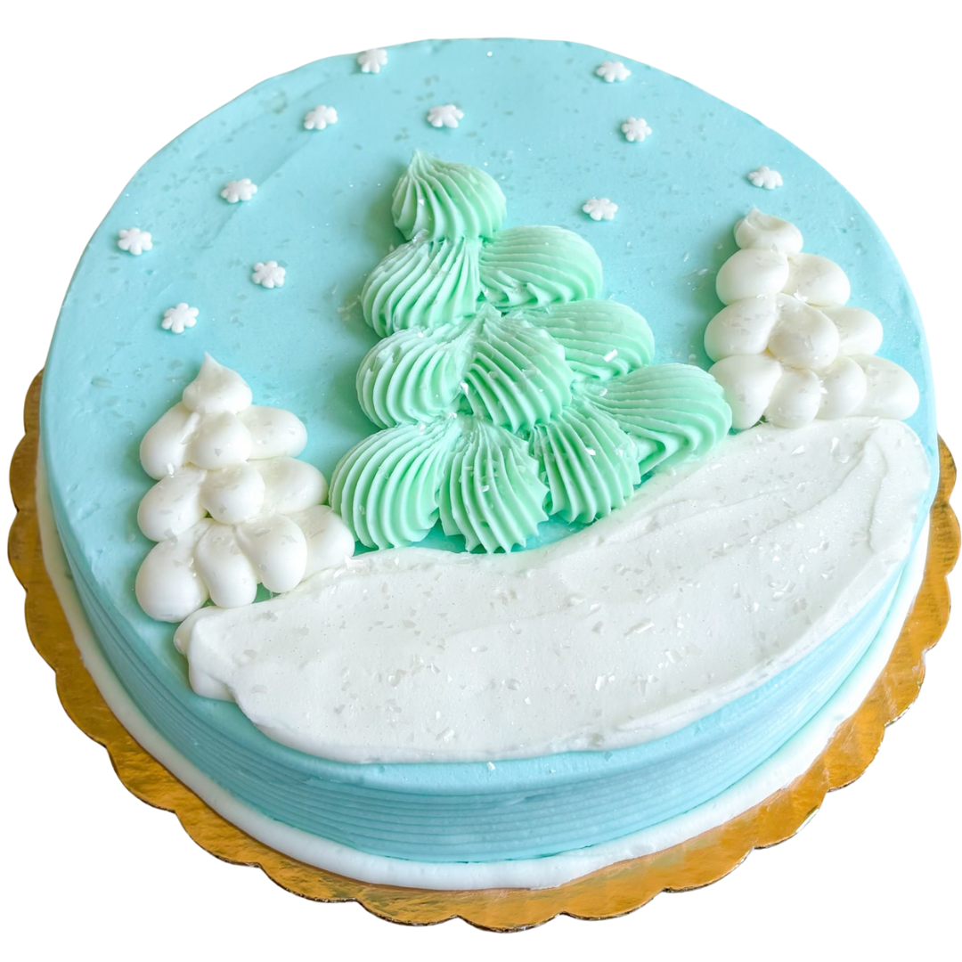 Snowy Spruce Cake