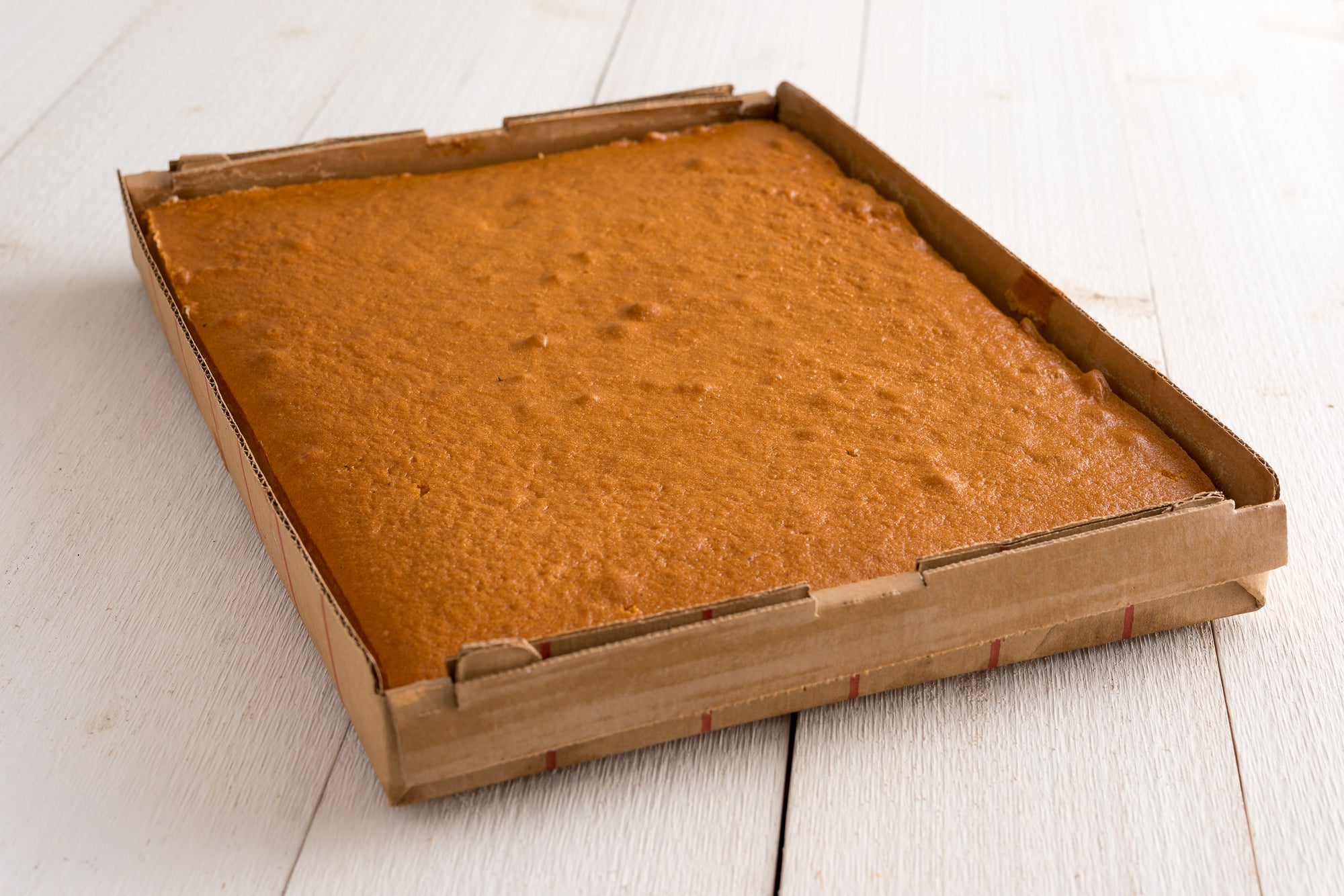 Undecorated White Sheet Cake