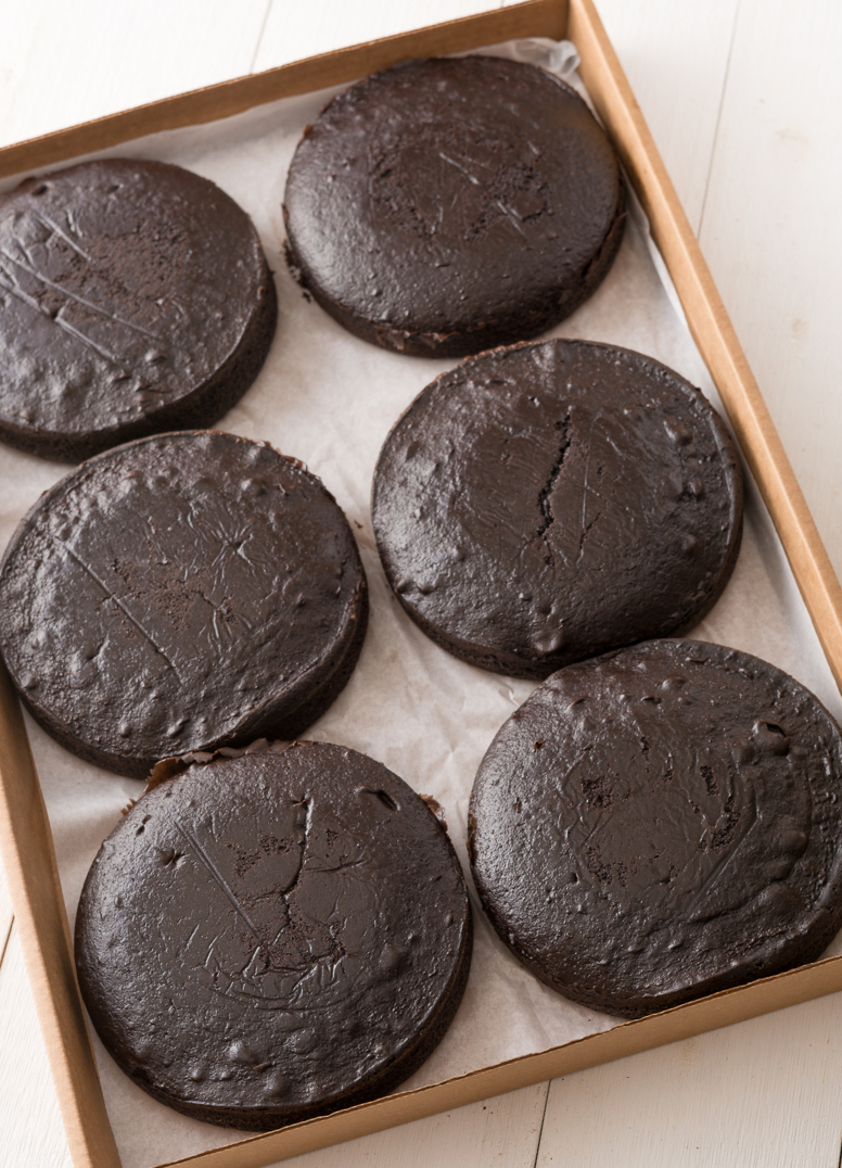 Undecorated 8" Round Chocolate Cake