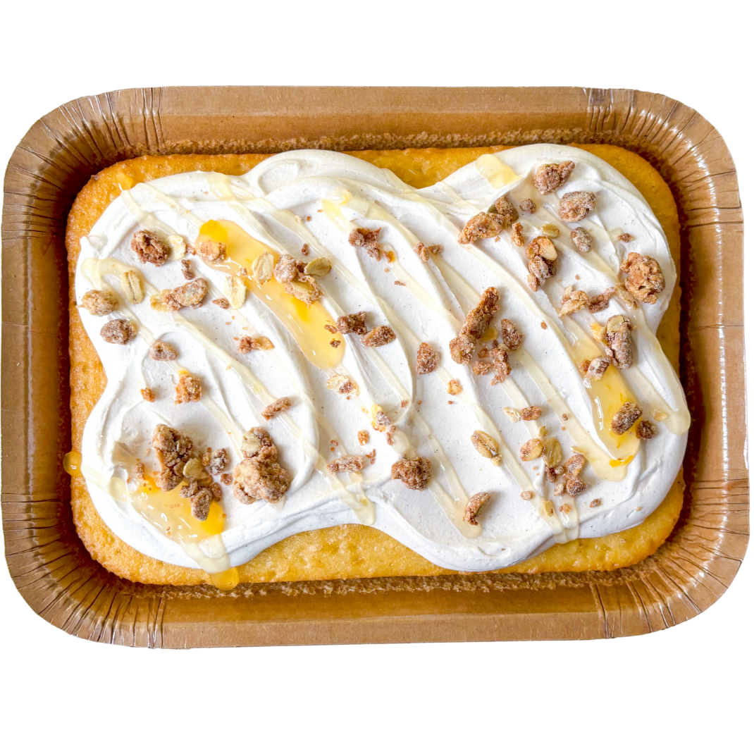 Peach Crumb Snack Cake