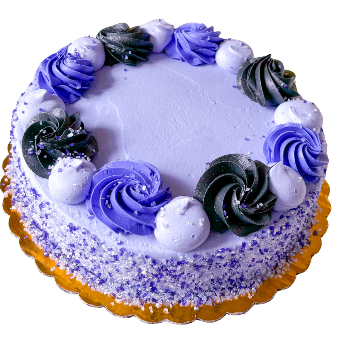 Purple Sugar Swirl Cake